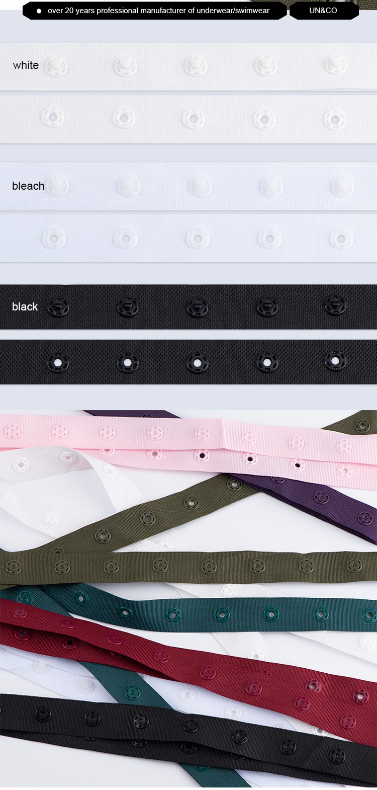 plastic  snap button tape